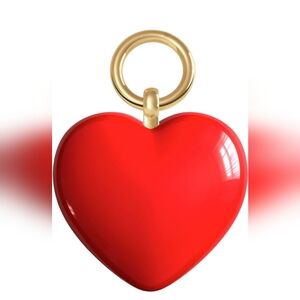 Caroline Herrera Red Heart Charm with Gold Accent